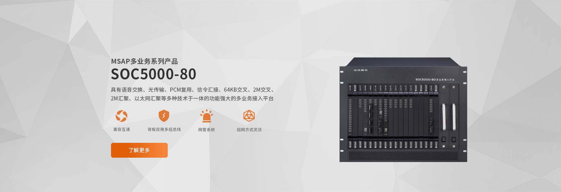 SOC5080光纤多业务平台