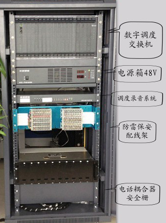 矿山通信系统的调度主机实物图