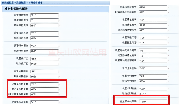 中兴IBX1000软交换查询自身分机号及常用功能码（增值业务）