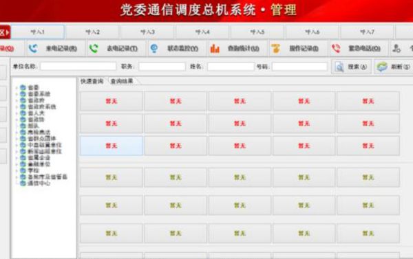 党委通信调度总机系统图